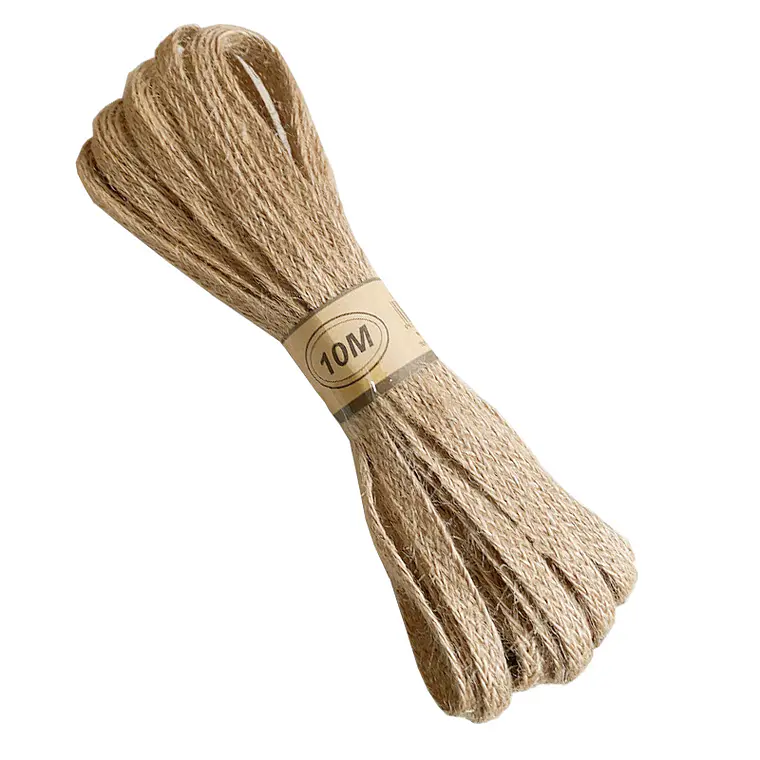 Rollo de 10yardas de Cáñamo Trenzada Natural ancho de 10mm 1