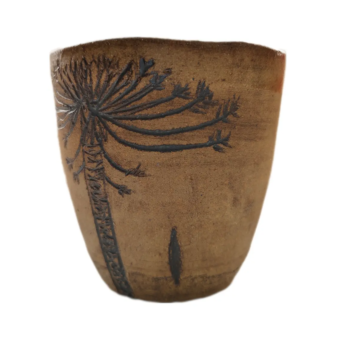 Vaso Rustico Pewen con Sello en Cerámica Gres 3