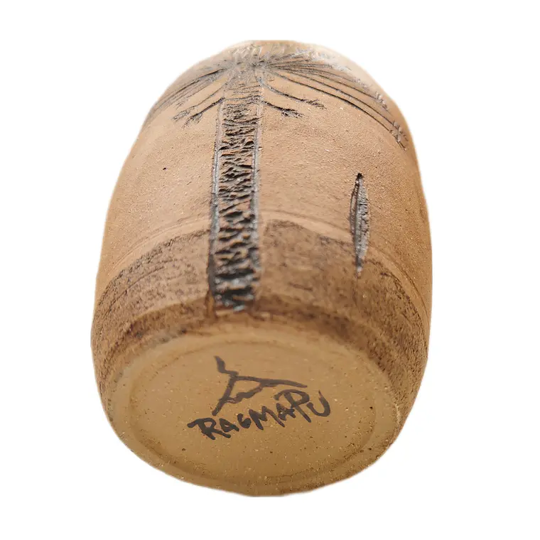 Vaso Rustico Pewen con Sello en Cerámica Gres 4