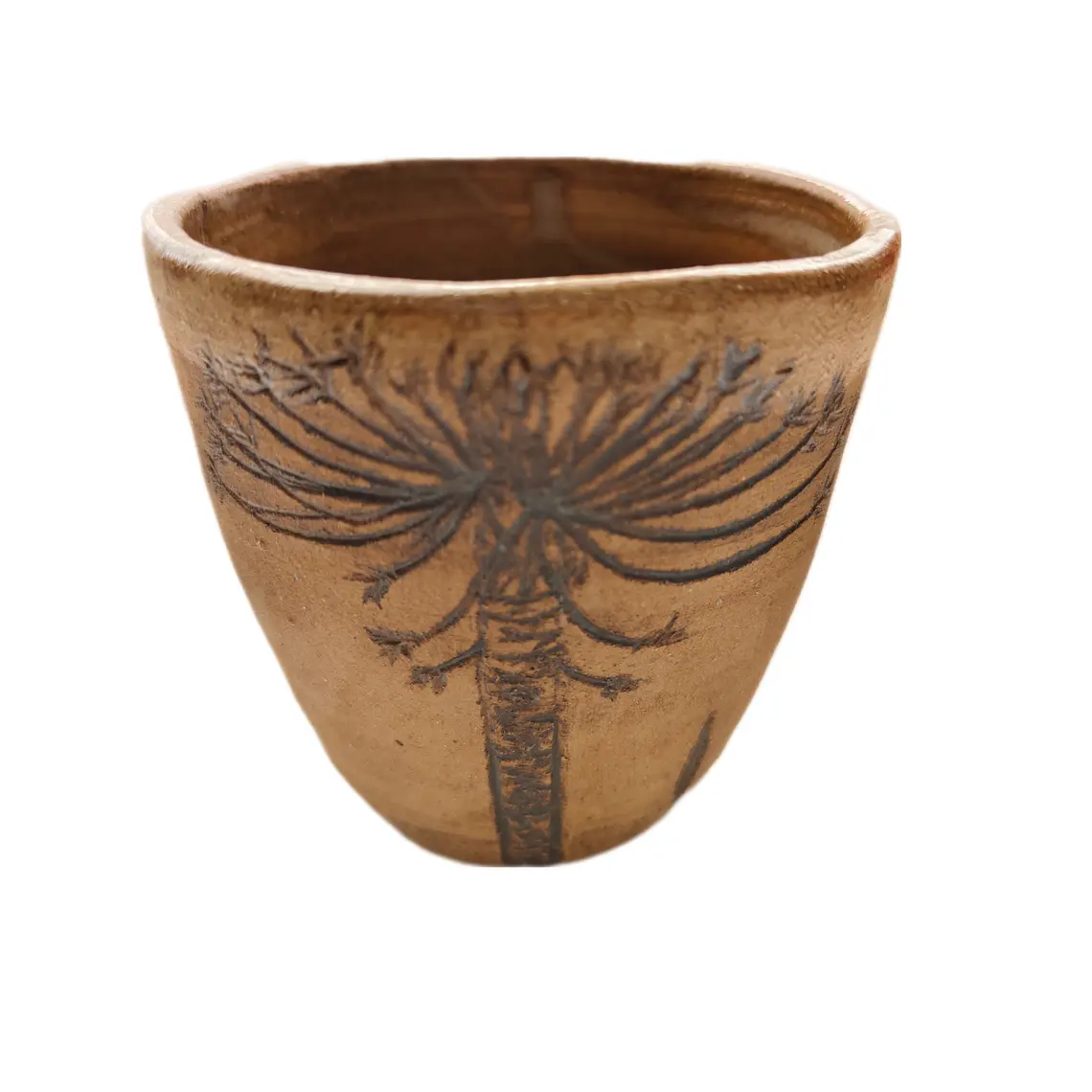 Vaso Rustico Pewen con Sello en Cerámica Gres 7