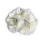 Flor Frangipanie Blanco Amarillo Con Palito para cabello - Miniatura 1