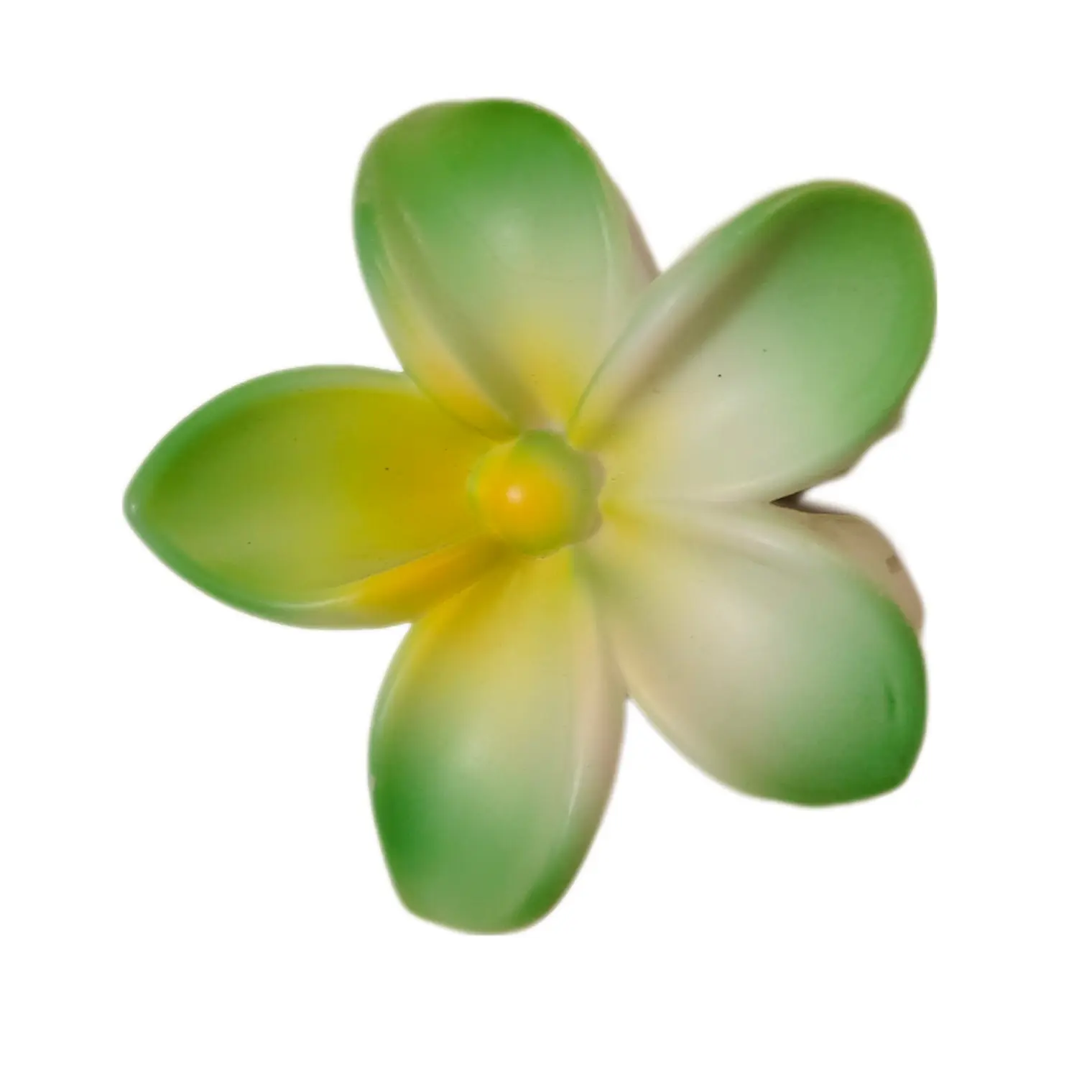Flor Frangipani Verde Tipo Tiburon para el cabello 2