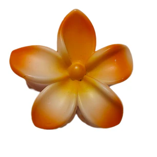 Flor Frangipani Naranjo plastico Tipo Tiburon 