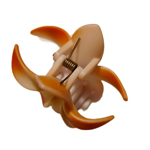 Flor Frangipani Naranjo plastico Tipo Tiburon 