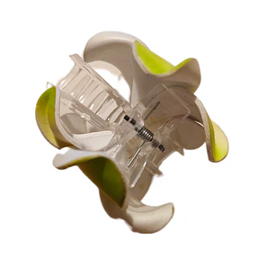 Flores Frangipani verde goma eva Tipo Tiburon