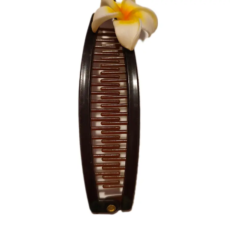 Peine banano tipanie blanco amarillo goma eva 4