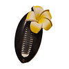 Peine banano negro tipanie amarillo goma eva