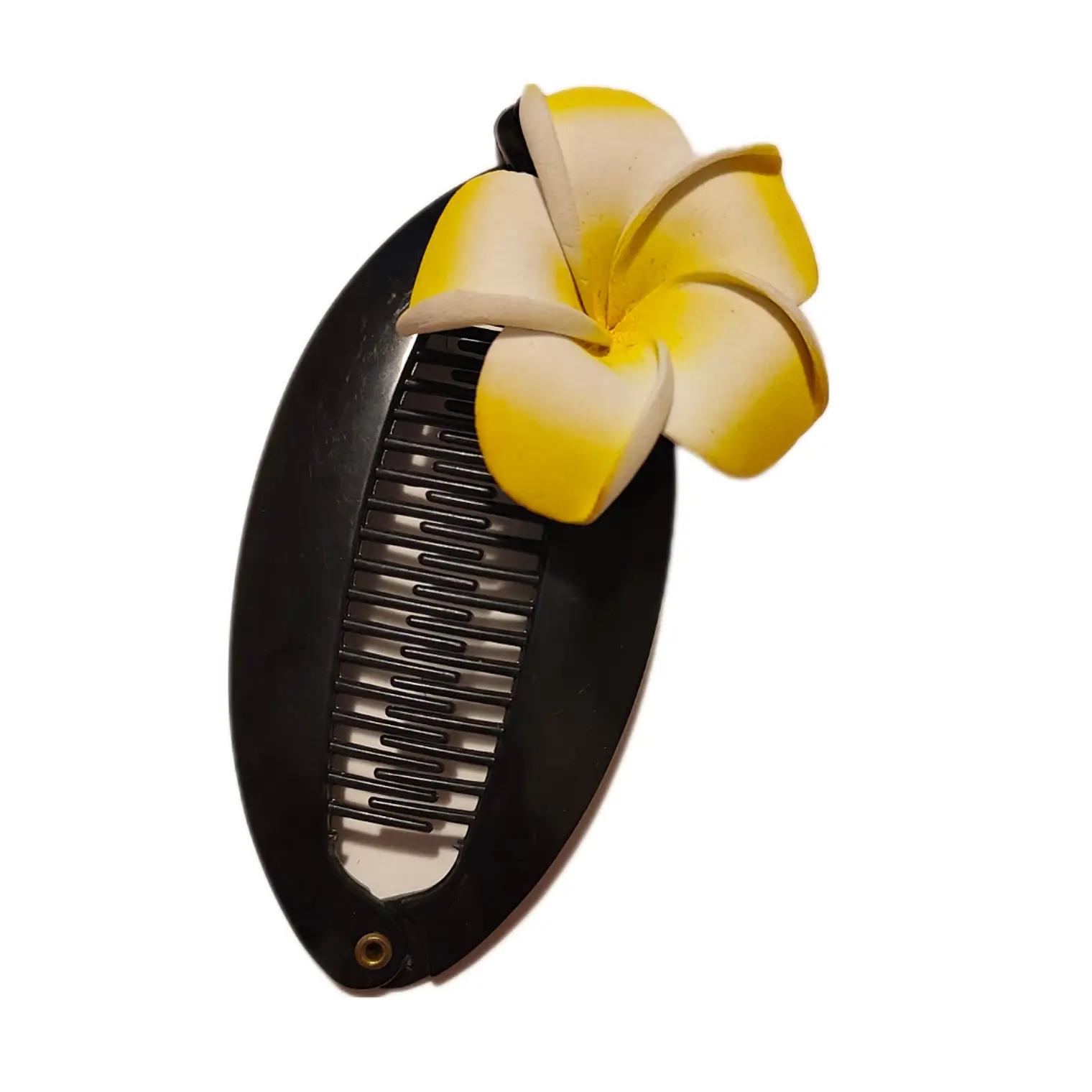 Peine banano negro tipanie amarillo goma eva 1