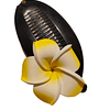 Peine banano negro tipanie amarillo goma eva