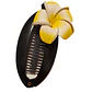 Peine banano negro tipanie amarillo goma eva - Miniatura 3