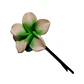 Pinza flor Tipanie verde pequeña goma 4cm para el cabello - thumbnail 2