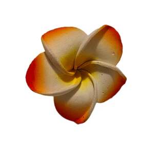 Pinza flor Tipanie naranjo pequeña goma eva 4,5cm para el cabello