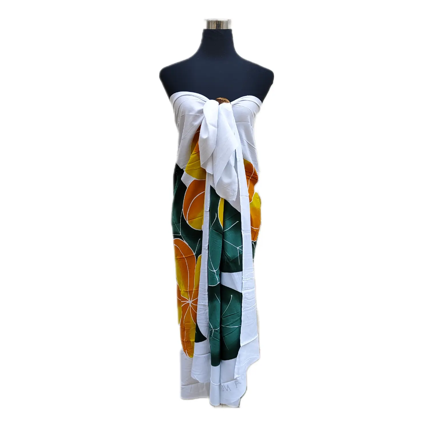 Pareo Blanco con 5 tipanie Napohe 1,75x1,15mts 2