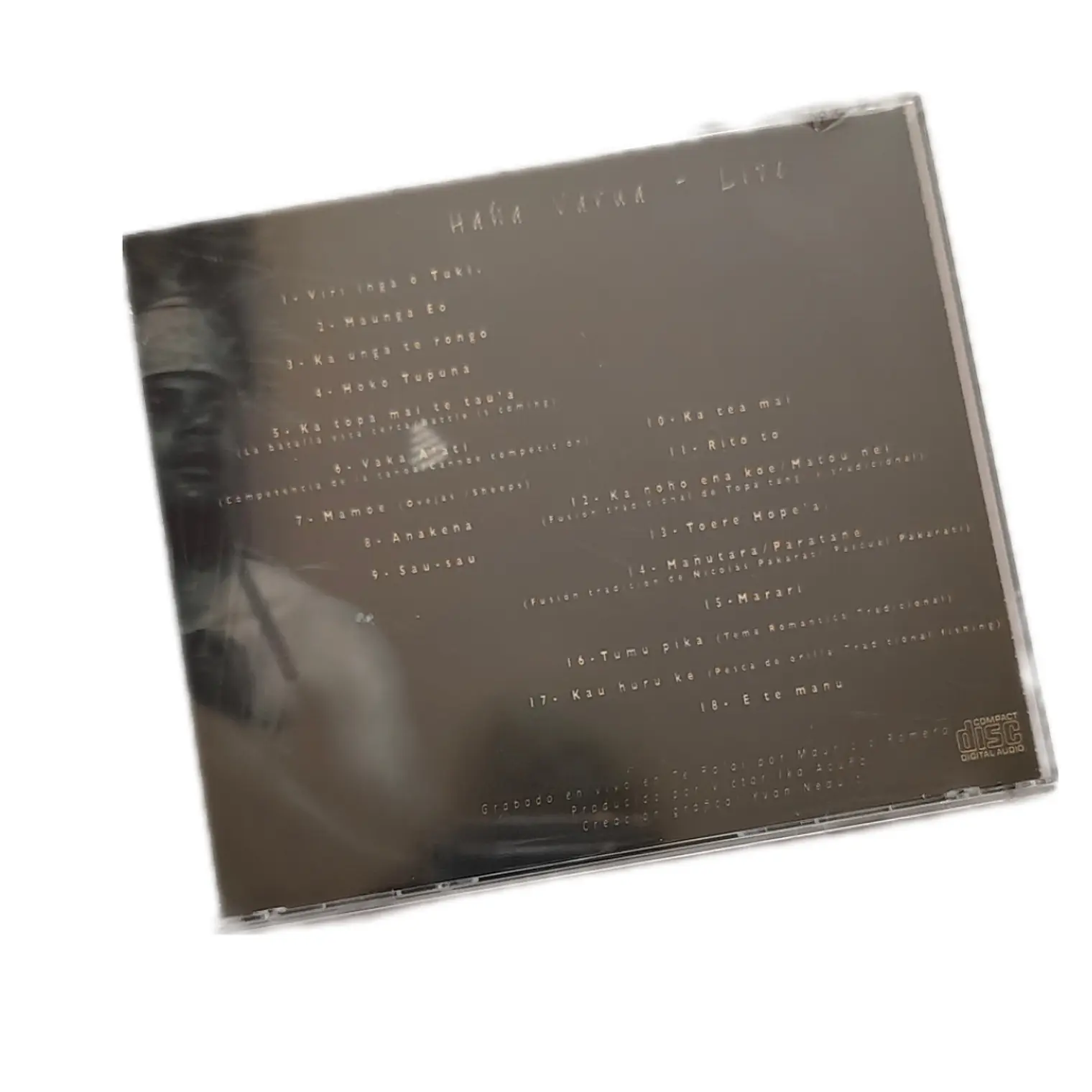 Cd Musica Rapa Nui EN VIVO Te Ra´ai / Haha Varua  7