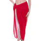 Pareo Gasa Translucido Rectangular Color Rojo, Liso 95x190cm Tela Delgada   - thumbnail 1