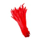 Pack 8 Plumas vaero Largas Rojas 20 A 25cm  - Miniatura 8