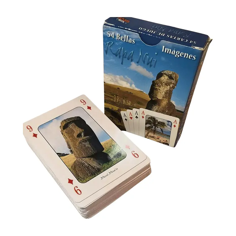 Pack 2 Cajas De Naipes con imagenes de Rapa Nui 6
