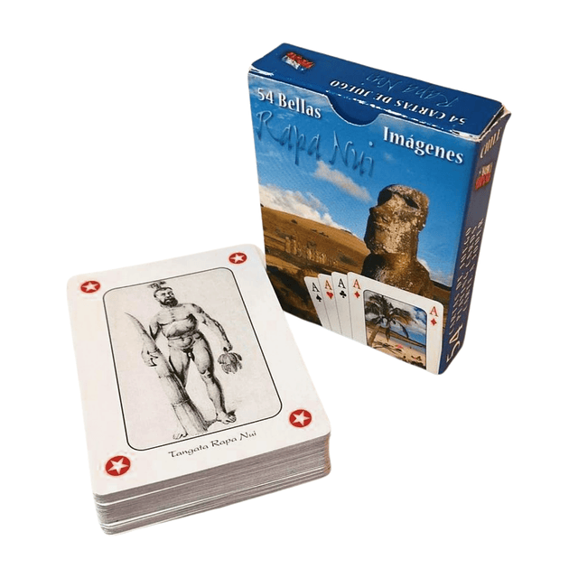 Pack 2 Cajas De Naipes con imagenes de Rapa Nui