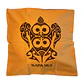 Funda cojin Amarilla Gabardina estampada con tortuga 45x45cm - Miniatura 1