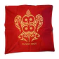 Funda cojin Rojo Gabardina estampada con tortuga 45x45cm - Miniatura 5