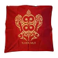 Funda cojin Rojo Gabardina estampada con tortuga 45x45cm - Miniatura 6
