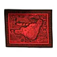 Mapa de tela Isla Rapa Nui Rojo con Negro 60x48,8cm - Miniatura 3