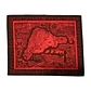 Mapa de tela Isla Rapa Nui Rojo con Negro 60x48,8cm - Miniatura 5