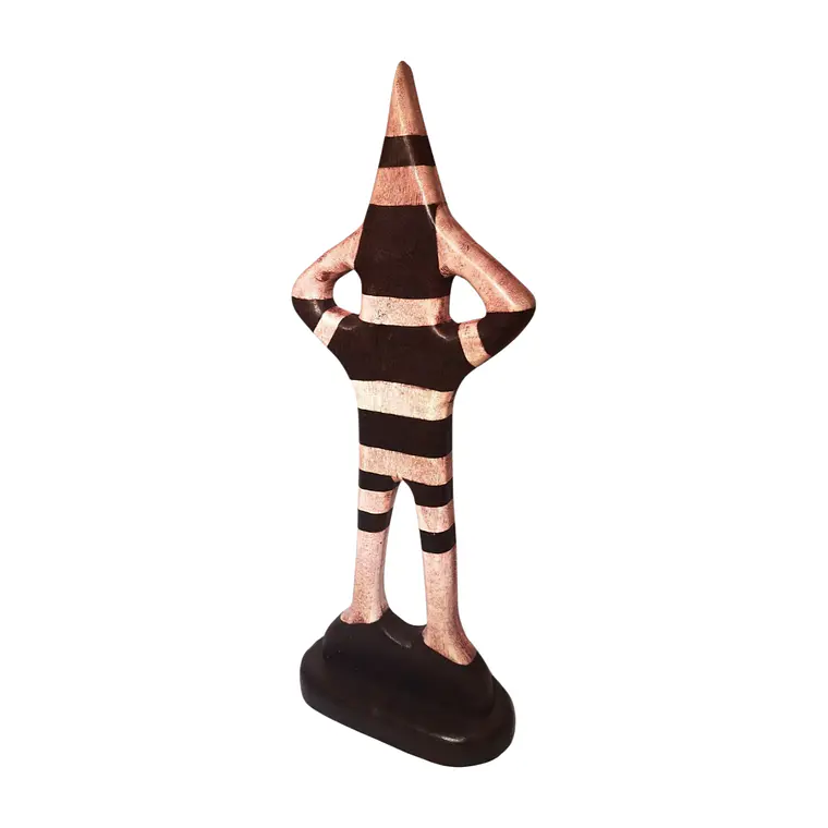 Figura Madera Selknam Matan Dimensiones 38cm 2