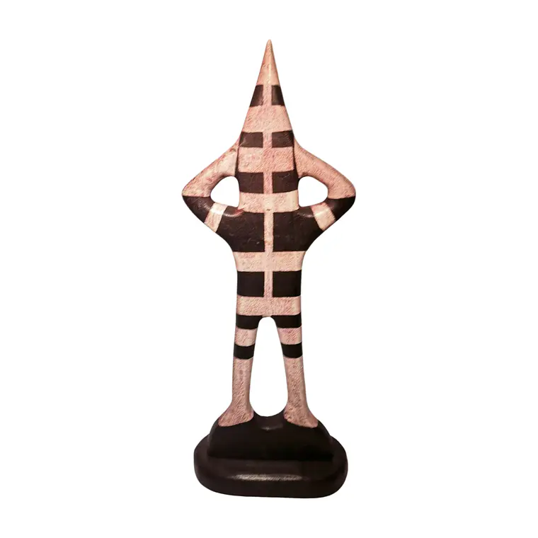 Figura Madera Selknam Matan Dimensiones 38cm 3
