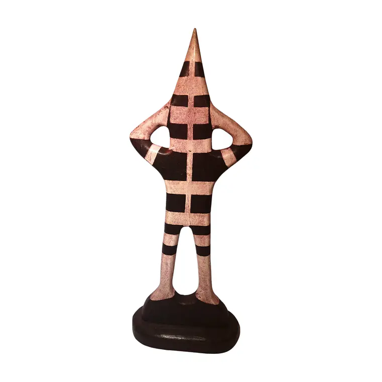 Figura Madera Selknam Matan Dimensiones 38cm 4