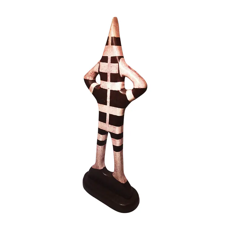 Figura Madera Selknam Matan Dimensiones 38cm 5