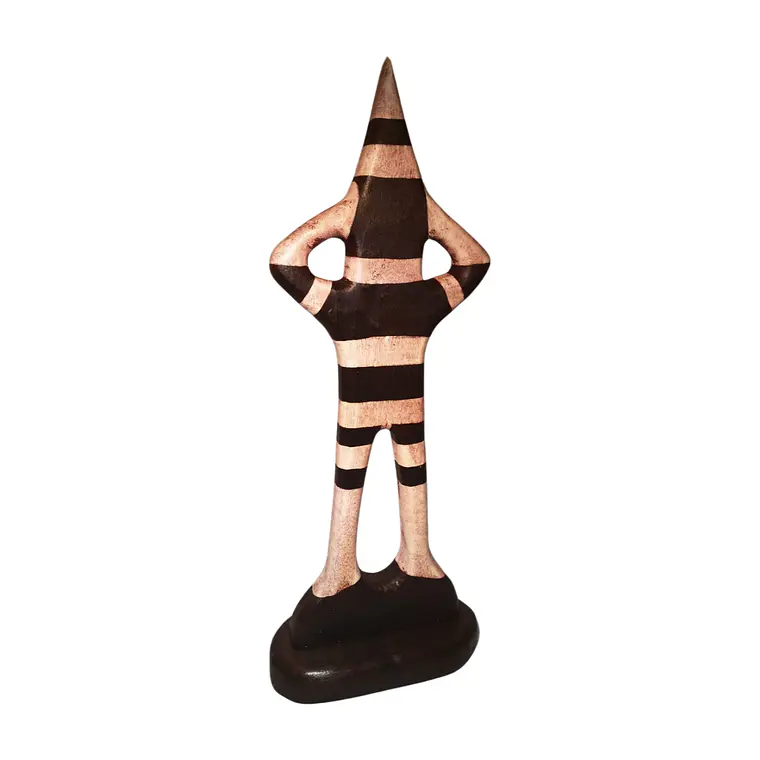 Figura Madera Selknam Matan Dimensiones 38cm 7