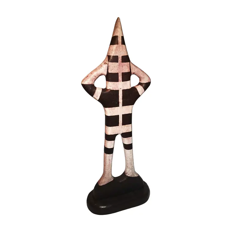 Figura Madera Selknam Matan Dimensiones 38cm 9