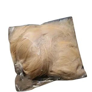 Bolsa con Plumas Beige entre 4 y 8cm app 50gr