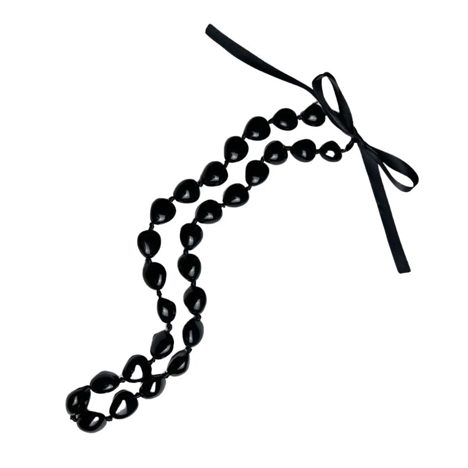 Collar diseño Hawaii Kukui negro ajustable 2