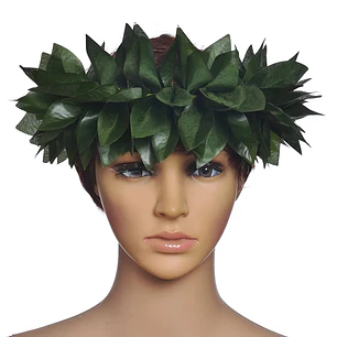 Corona De Hojas de tela en punta Ajustable elasticada