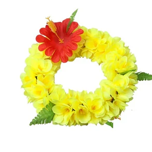 Corona De Flores Amarillas elasticada