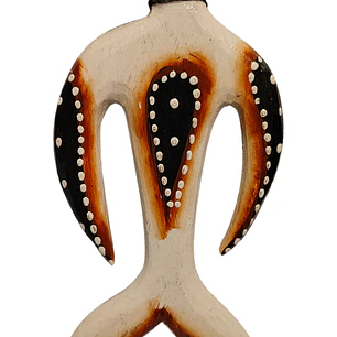 IMAN PAJARO DE MADERA 7,5CM X 14CM