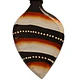 IMAN PAJARO DE MADERA CAFE  CON BLANCO 7CM X 12CM - Miniatura 2