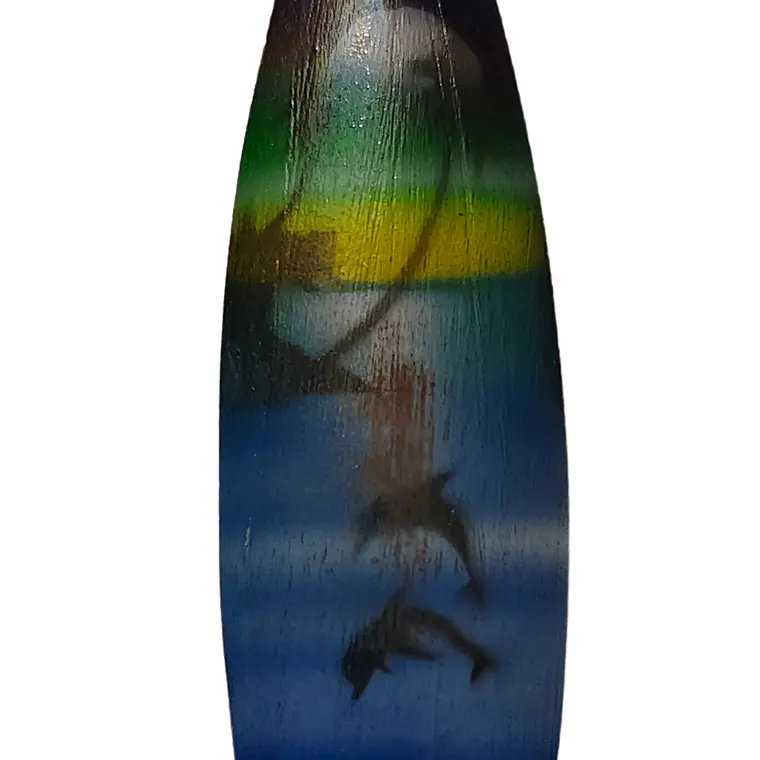 IMAN TABLA DE SURF 2,5CM X 10CM BASE COLOR AZUL DE MADERA  1