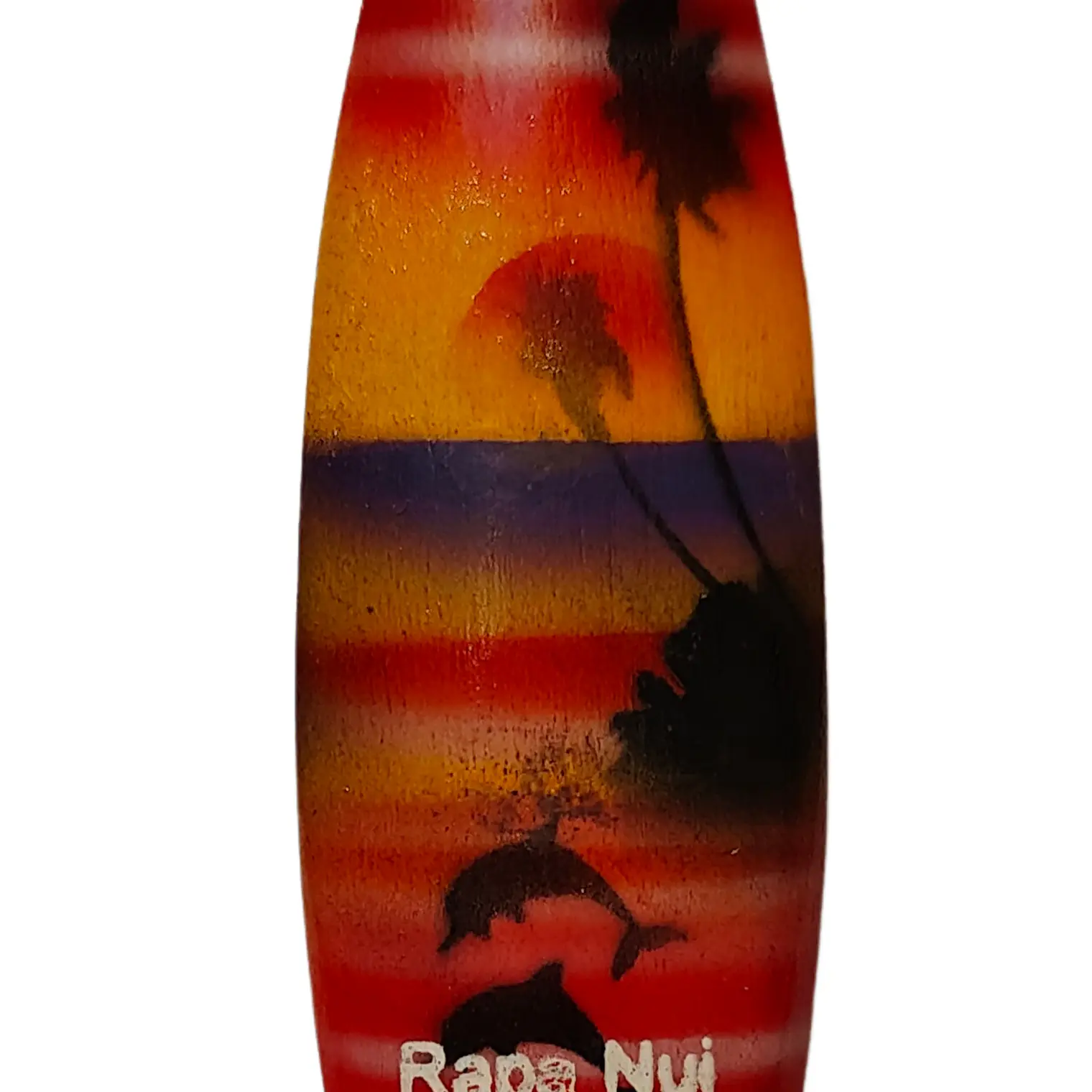 IMAN TABLA DE SURF 2,5CM X 10CM BASE COLOR ROJO DE MADERA  1