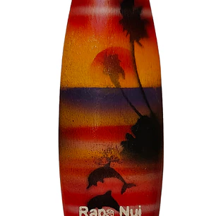 IMAN TABLA DE SURF 2,5CM X 10CM BASE COLOR ROJO DE MADERA 