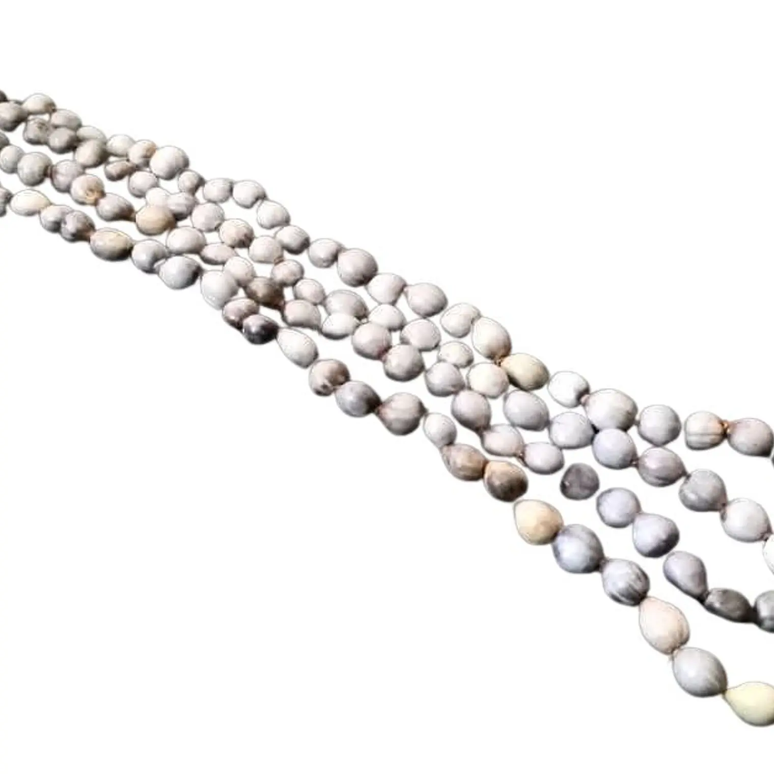 Collar Semillas gris perimetro 100cm  2