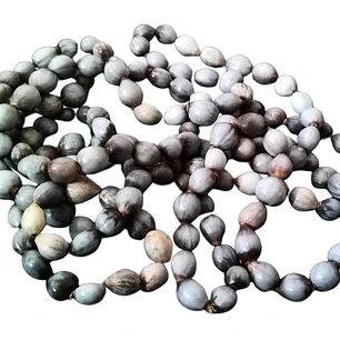 Collar Semillas gris perimetro 100cm 