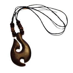 Colgante Mangai de madera 6,5x4cm con cordon ajustable