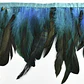 1 metro Boa Plumas Azul / negro tornasol 10 A 12cm - Miniatura 3
