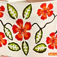 Pareo Blanco / con hibisco rojo 1,75x1,15mts - thumbnail 1