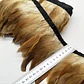1 metro Boa Plumas Cafe Claro Con Beige 10 A 12 Cm  - Miniatura 1