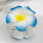 Flores Frangipani Tipanie azul goma eva Tipo Tiburon 9cm - thumbnail 2