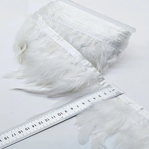 pack 10 yardas / 9mts boa Plumas Blancas 8 A 12 Cm redonda